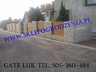 ogrodzenia Ogrodzenie gabionowe wys.143cm d.250cm. szer.12cm bez wypenienia 