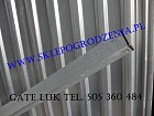 ogrodzenia Supki do paneli z profila - ocynk 