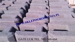 ogrodzenia cznik prosty wys.20cm otwr 6cm grafit 