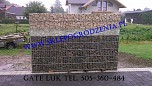 ogrodzenia Ogrodzenie gabionowe wys.203cm d.250cm. szer.12cm bez wypenienia 