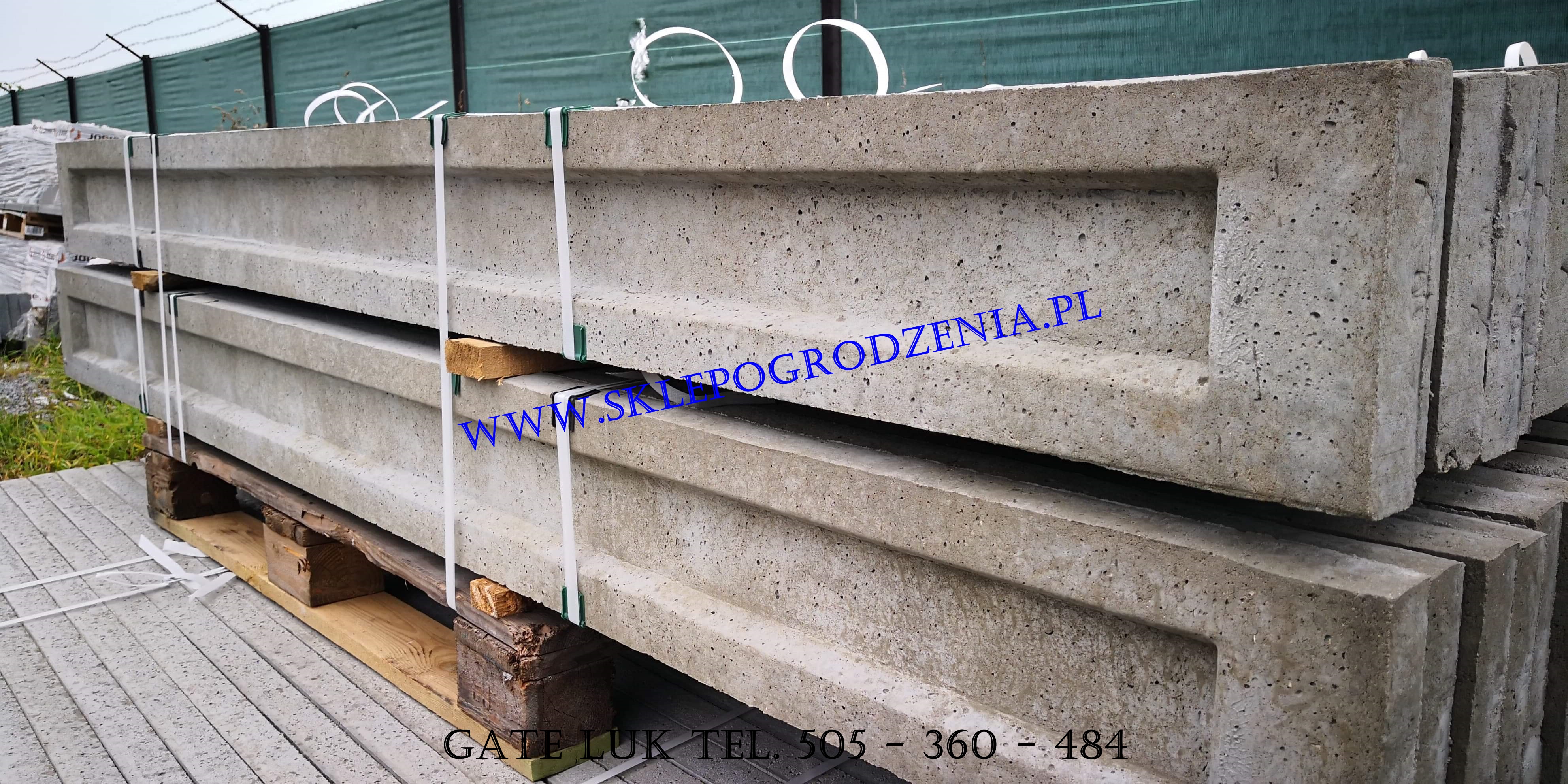 ogrodzenia Bielsko-Biała sklep z ogrodzeniami Podmurówka betonowa Wibrowana - ramka Deska wzór ramka 30X246